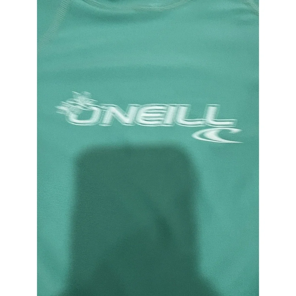 ONeill Skins Rash Guard Shirt Womens L Shirt Green UPF 50+ Long Sleeve Surf